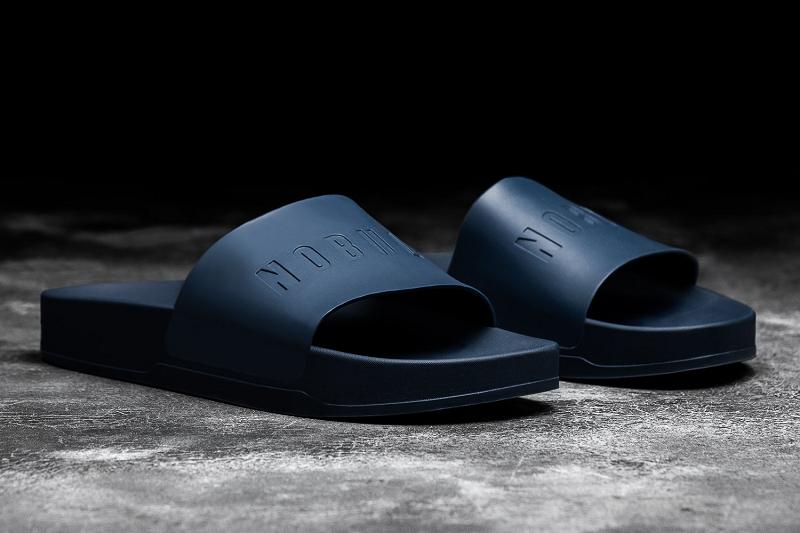 Women's Nobull Blush Slide Slides Navy | SG B2778E